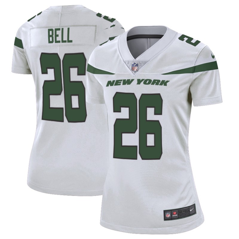 Women's New York Jets #26 Le'Veon Bell 2019 White Vapor Untouchable Limited Stitched NFL Jersey(Run Small)